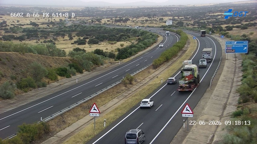 Cámara de tráfico A-66 Badajoz KM 614,87