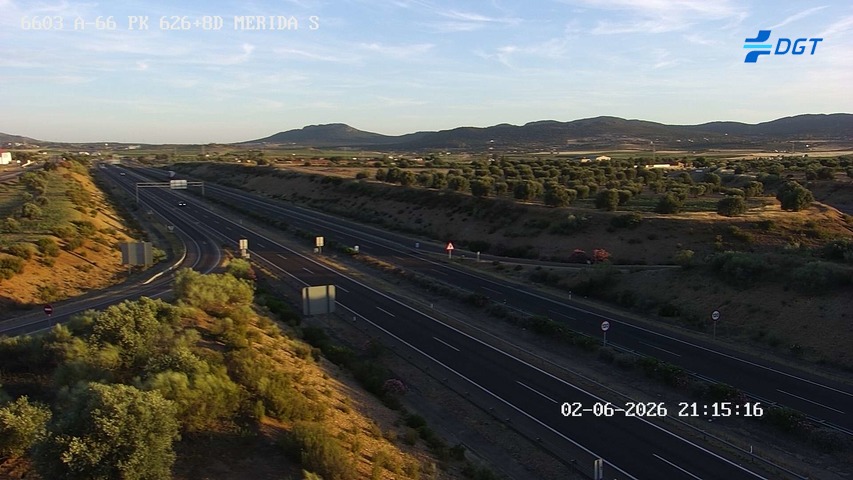 Cámara de tráfico A-66 Badajoz KM 626,87