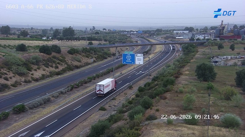 Cámara de tráfico A-66 Badajoz KM 626,87