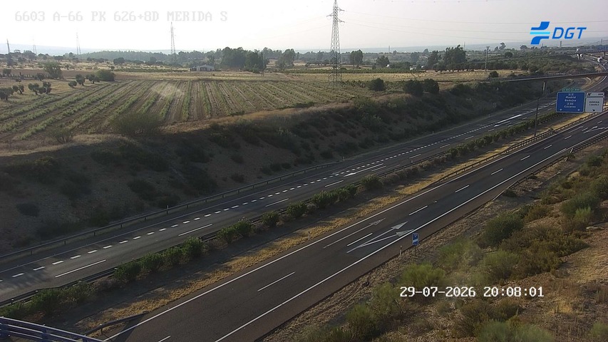 Cámara de tráfico A-66 Badajoz KM 626,87