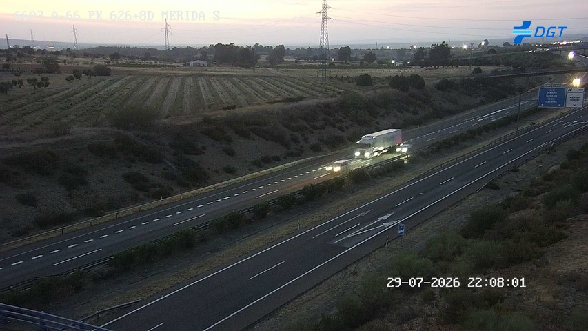 Cámara de tráfico A-66 Badajoz KM 626,87
