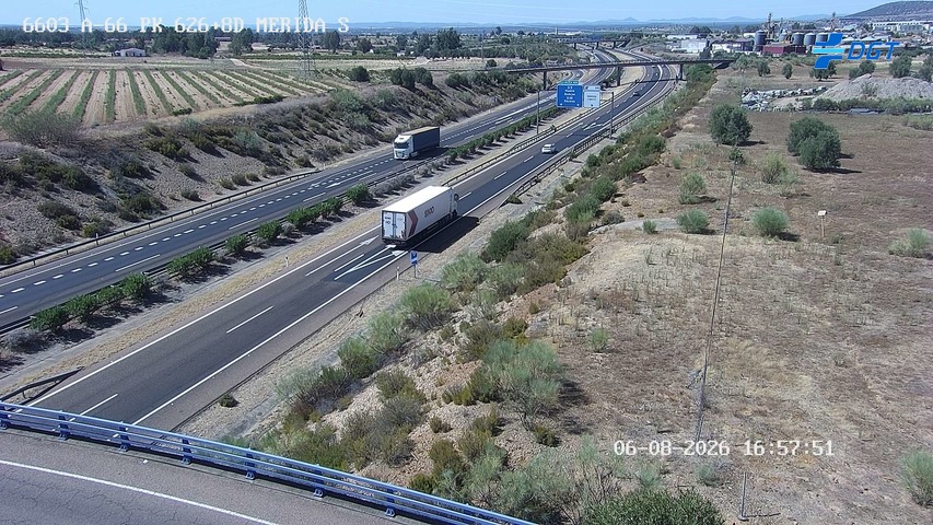 Cámara de tráfico A-66 Badajoz KM 626,87