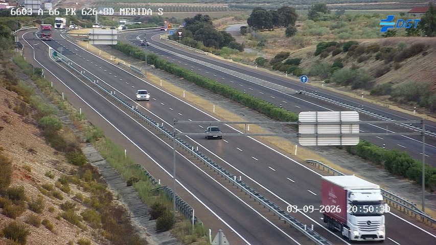 Cámara de tráfico A-66 Badajoz KM 626,87