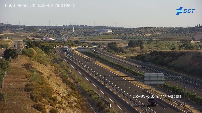 Cámara de tráfico A-66 Badajoz KM 626,87