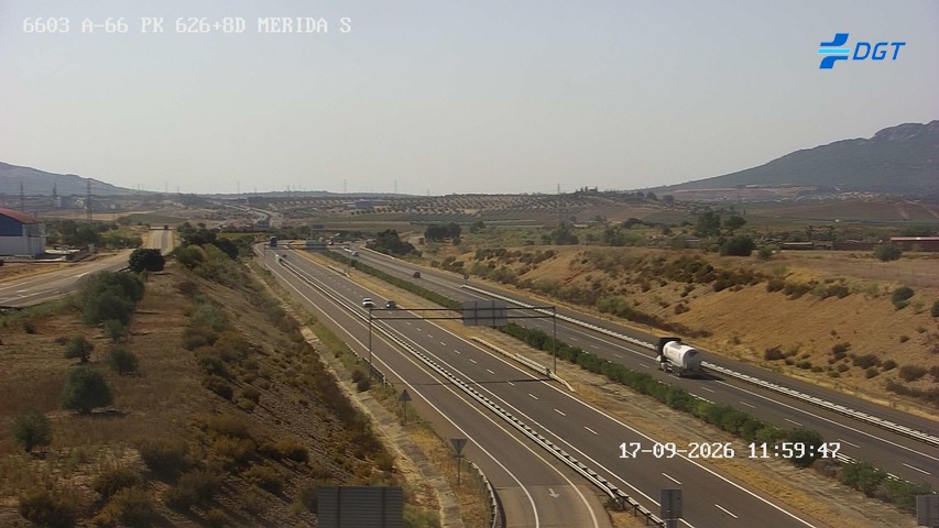 Cámara de tráfico A-66 Badajoz KM 626,87