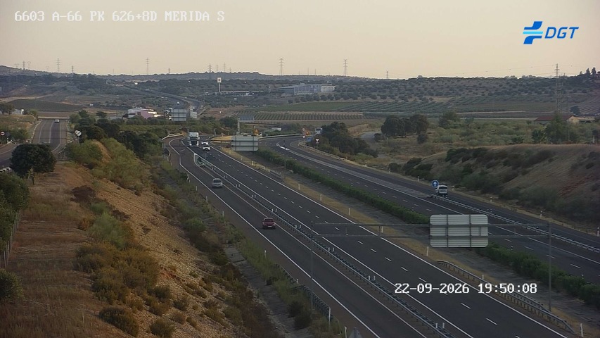 Cámara de tráfico A-66 Badajoz KM 626,87