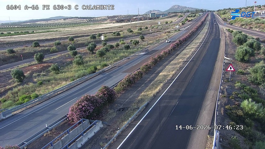 Cámara de tráfico A-66 Badajoz KM 630,34