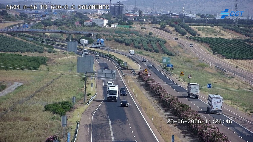 Cámara de tráfico A-66 Badajoz KM 630,34
