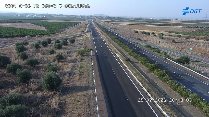 Cámara de tráfico A-66 Badajoz KM 630,34