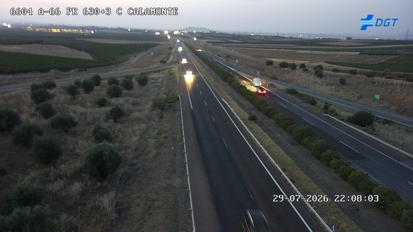 Cámara de tráfico A-66 Badajoz KM 630,34
