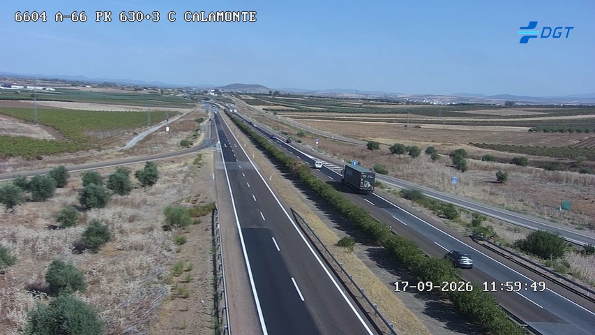 Cámara de tráfico A-66 Badajoz KM 630,34