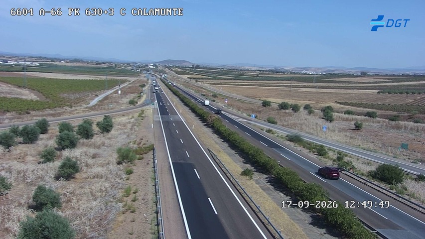 Cámara de tráfico A-66 Badajoz KM 630,34