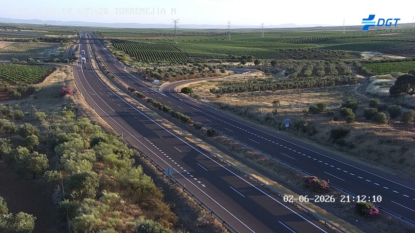 Cámara de tráfico A-66 Badajoz KM 635,275