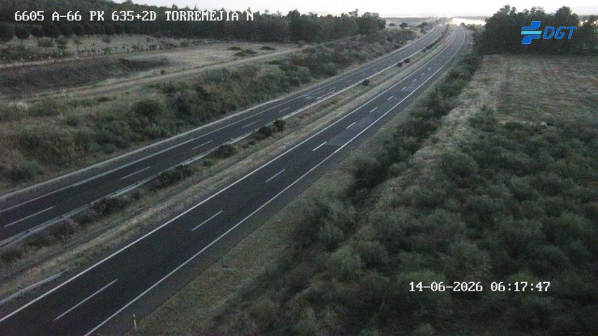 Cámara de tráfico A-66 Badajoz KM 635,275