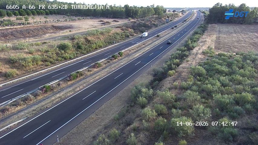 Cámara de tráfico A-66 Badajoz KM 635,275