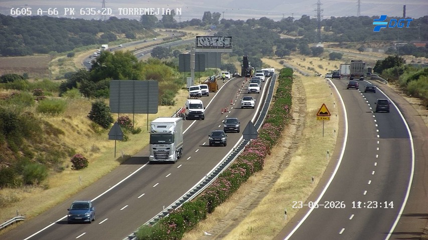 Cámara de tráfico A-66 Badajoz KM 635,275