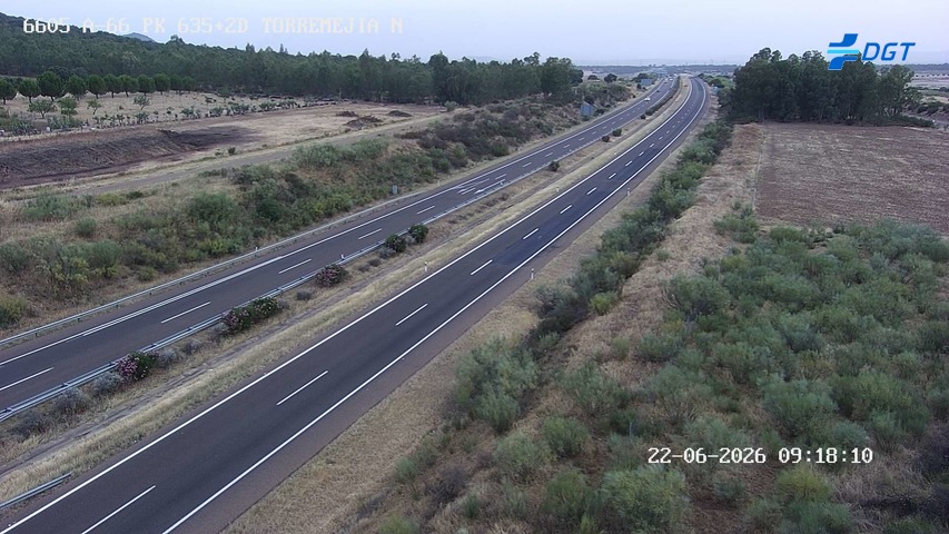 Cámara de tráfico A-66 Badajoz KM 635,275