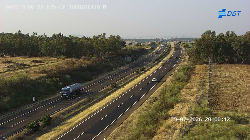 Cámara de tráfico A-66 Badajoz KM 635,275