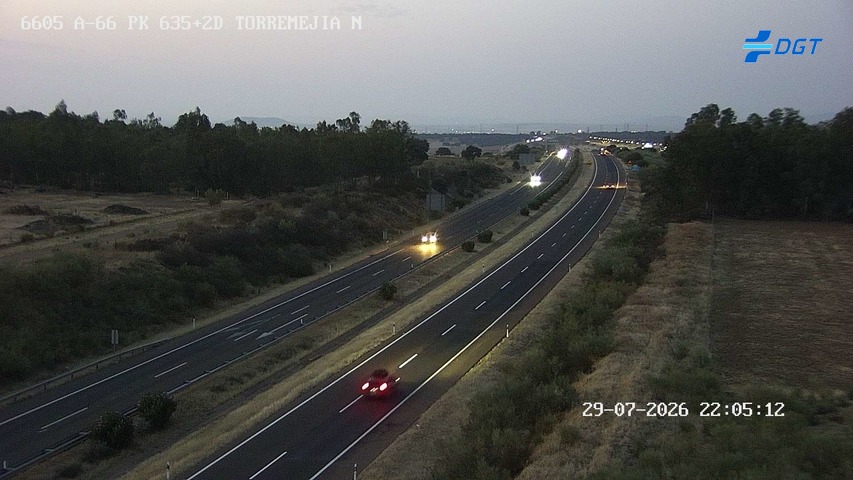 Cámara de tráfico A-66 Badajoz KM 635,275