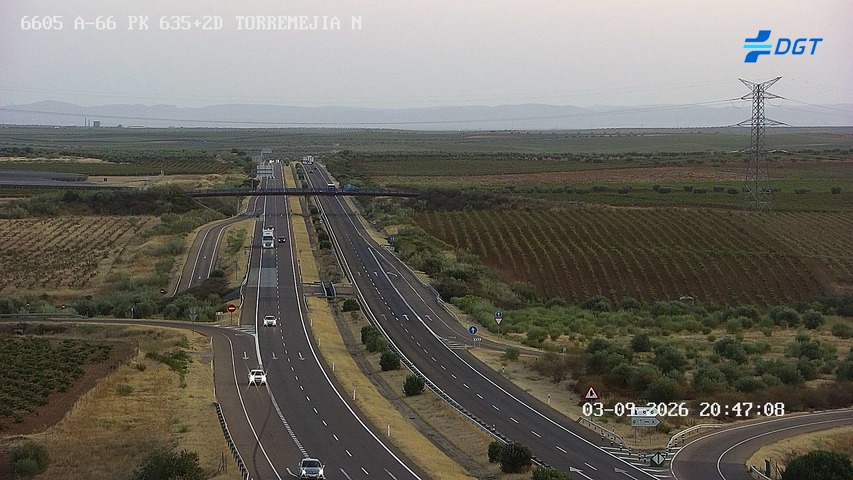 Cámara de tráfico A-66 Badajoz KM 635,275