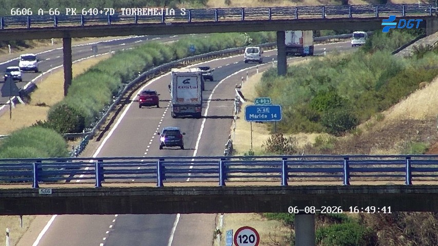 Cámara de tráfico A-66 Badajoz KM 640,75