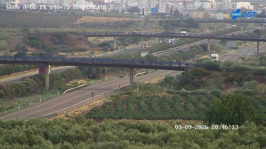Cámara de tráfico A-66 Badajoz KM 640,75