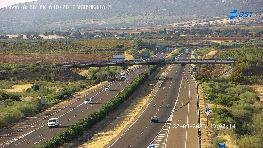 Cámara de tráfico A-66 Badajoz KM 640,75