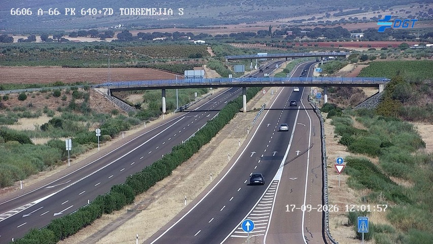 Cámara de tráfico A-66 Badajoz KM 640,75