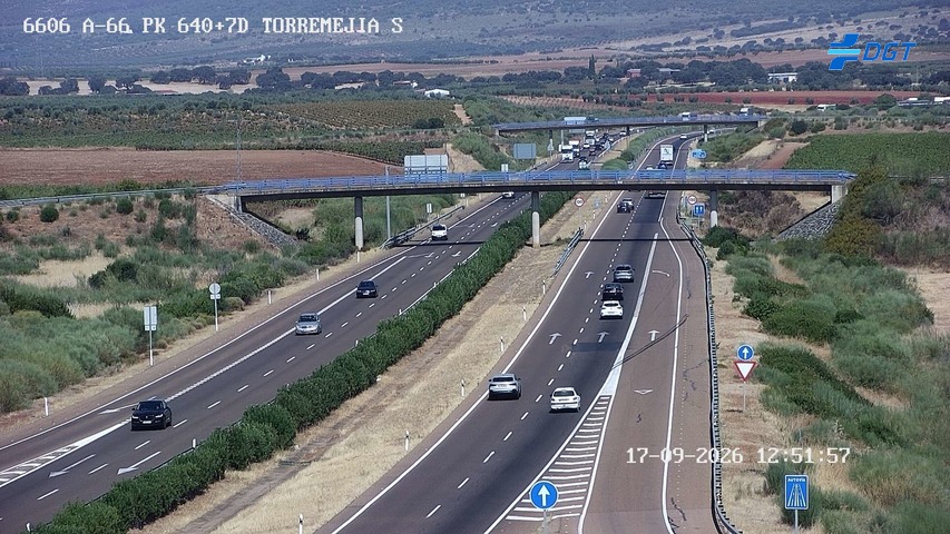 Cámara de tráfico A-66 Badajoz KM 640,75