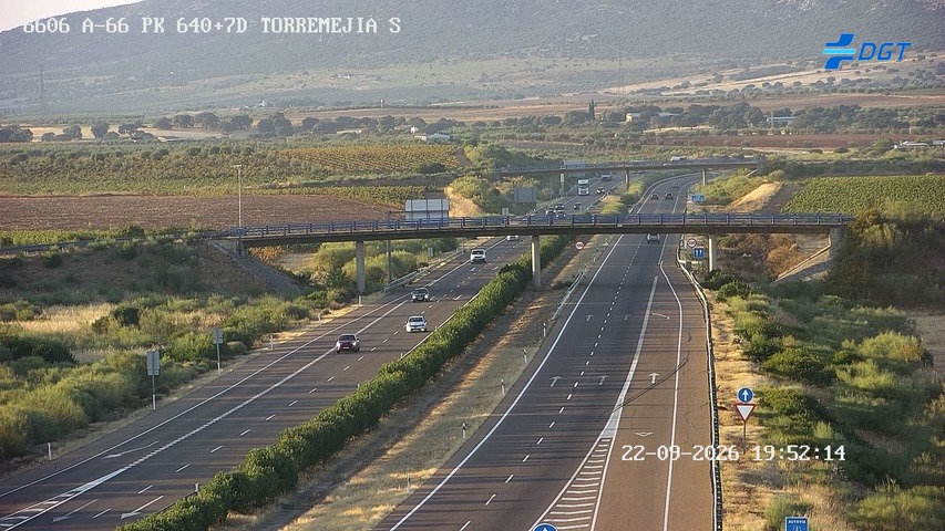 Cámara de tráfico A-66 Badajoz KM 640,75