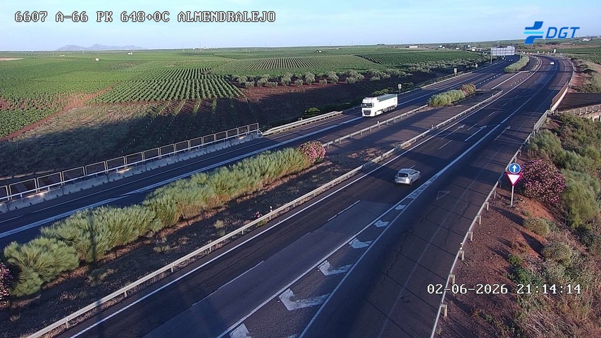 Cámara de tráfico A-66 Badajoz KM 648,06