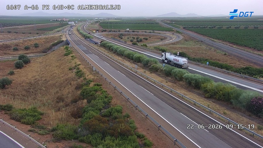 Cámara de tráfico A-66 Badajoz KM 648,06
