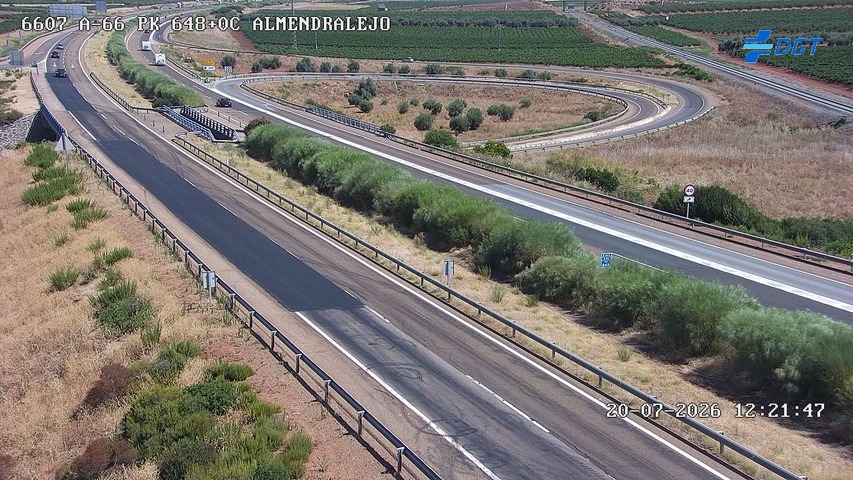 Cámara de tráfico A-66 Badajoz KM 648,06