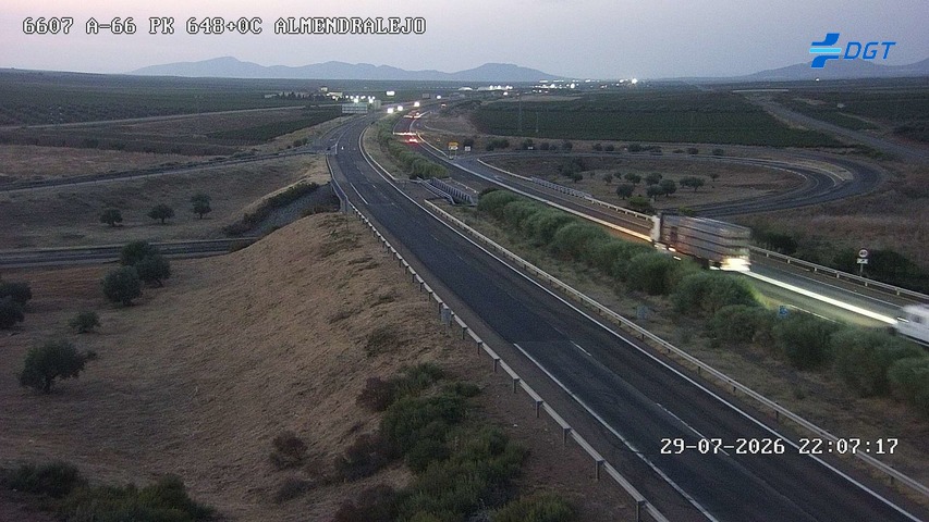 Cámara de tráfico A-66 Badajoz KM 648,06