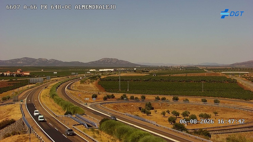 Cámara de tráfico A-66 Badajoz KM 648,06