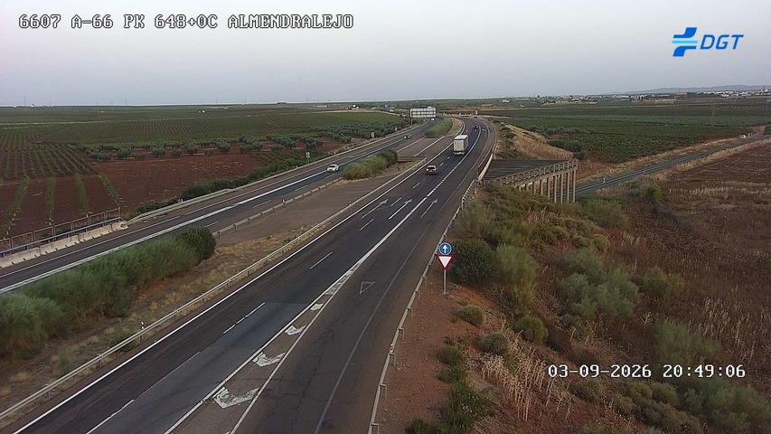 Cámara de tráfico A-66 Badajoz KM 648,06