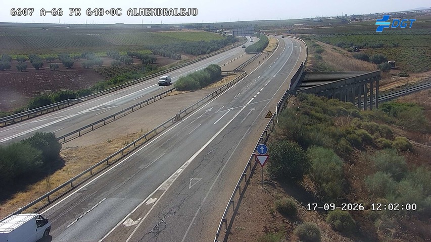 Cámara de tráfico A-66 Badajoz KM 648,06