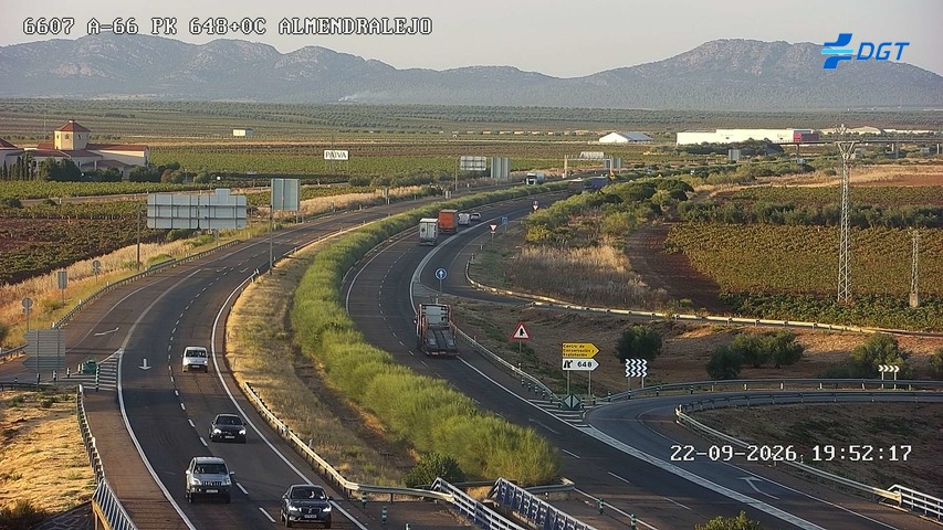 Cámara de tráfico A-66 Badajoz KM 648,06
