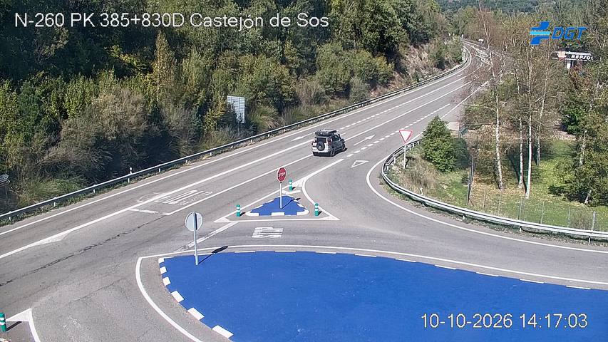 Cámara de tráfico en la N-260, km 385.83