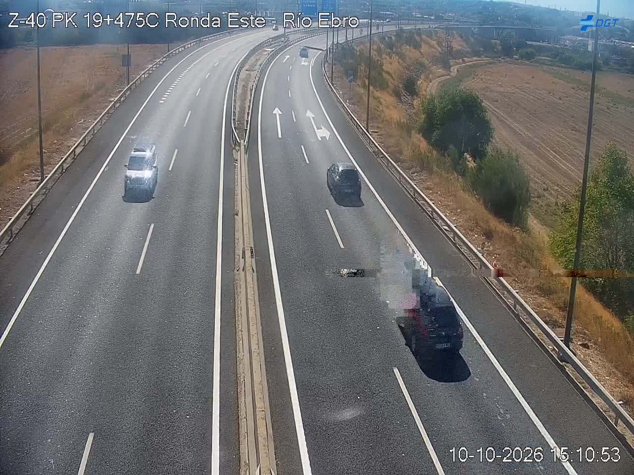 Cámara de tráfico en la Z-40, km 19.475