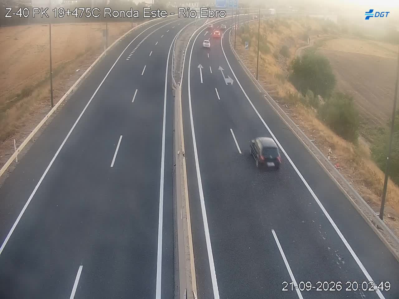 Imagen cámara Z-40 Zaragoza Kilómetro 19,475