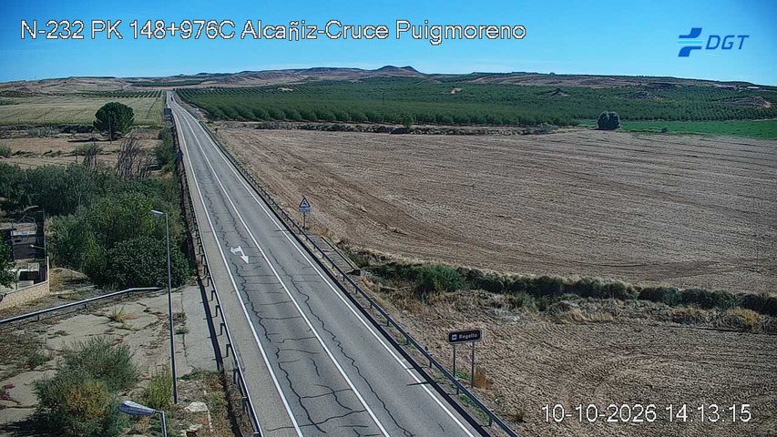 Cámara de tráfico en la N-232, km 148.976
