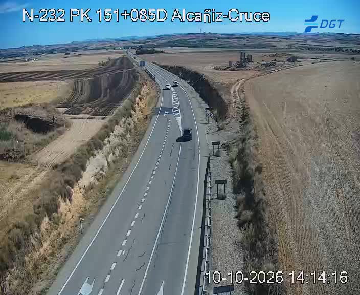 Cámara de tráfico en la N-232, km 151.085