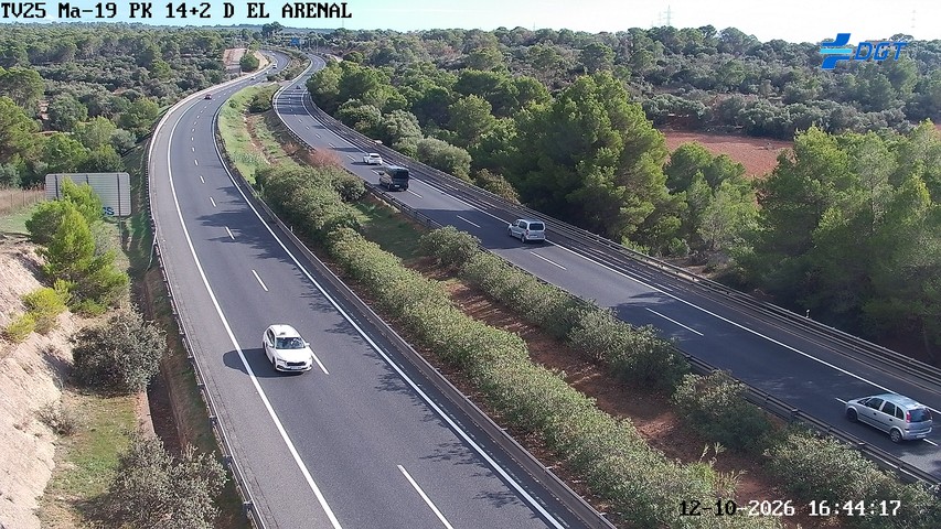 Cámara de tráfico en la MA-19, km 14.2