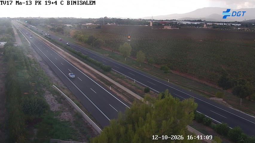 Cámara de tráfico en la MA-13, km 19.4