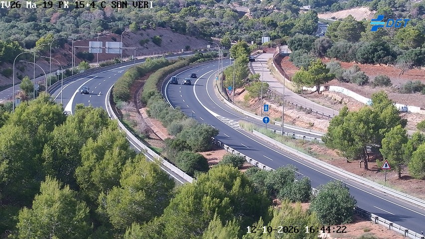 Cámara de tráfico en la MA-19, km 15.4