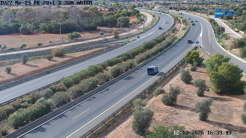 Cámara de tráfico en la MA-19, km 20.1
