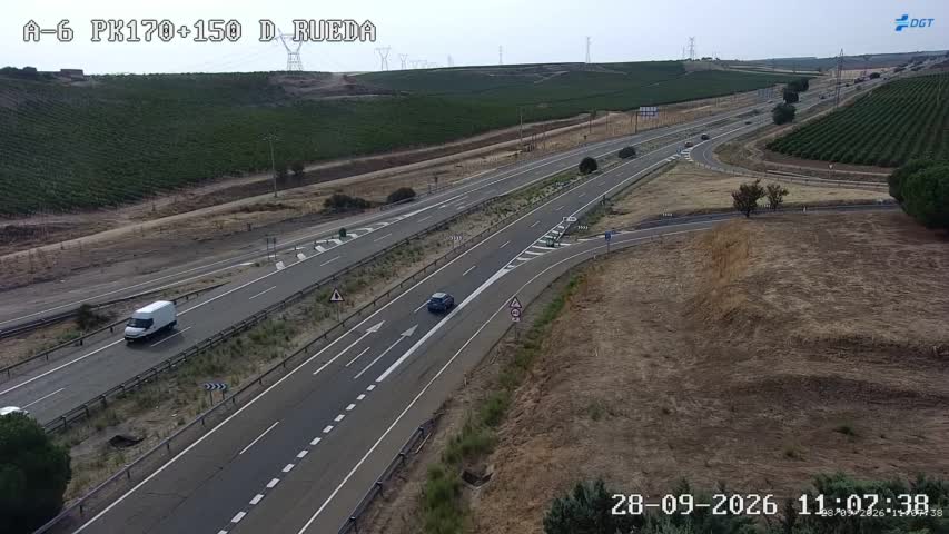 Cámara A-6 Provincia de Valladolid KM 170,1