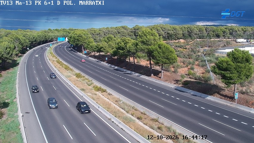 Cámara de tráfico en la MA-13, km 6.0
