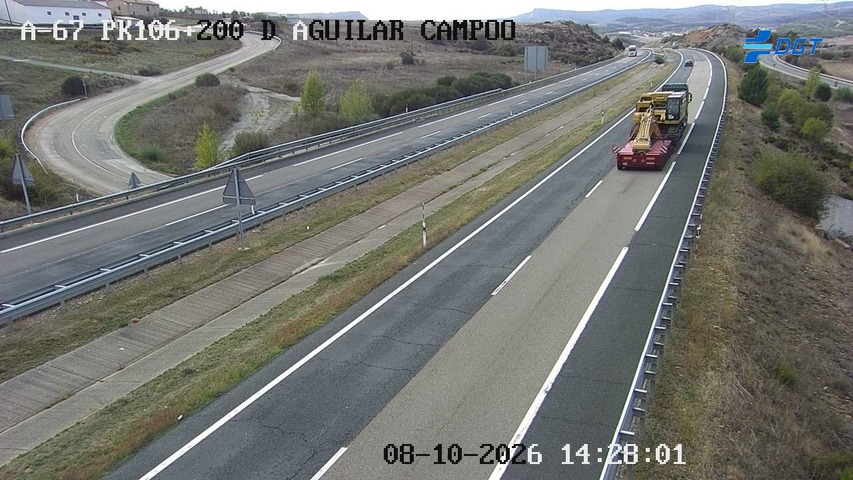 Cámara de tráfico en la A-67, km 106.2